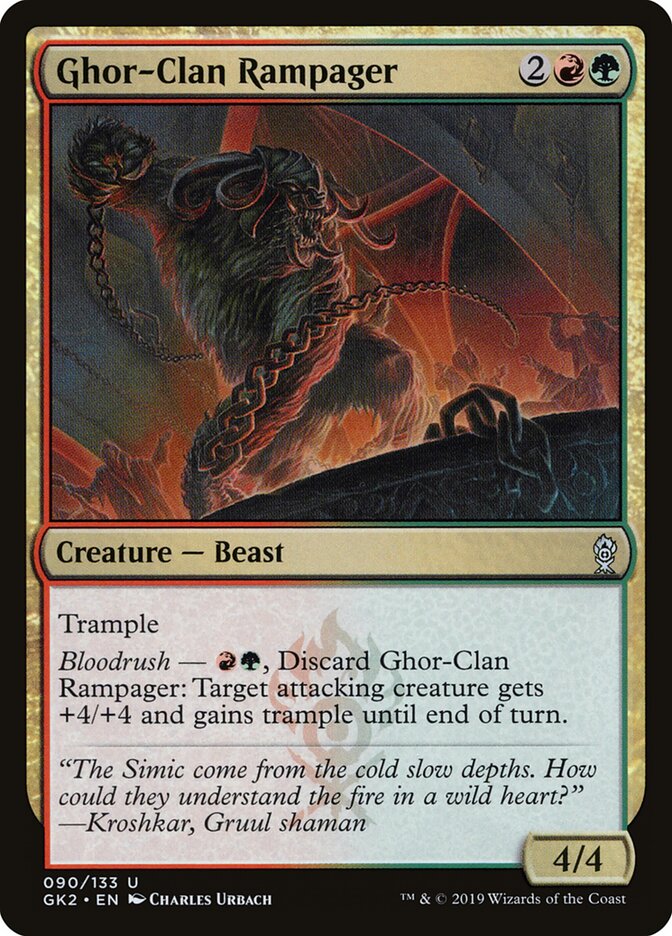 Ghor-Clan Rampager, Rna Guild Kit Card Art
