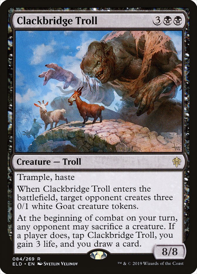 Clackbridge Troll, Throne of eldraine Card Art