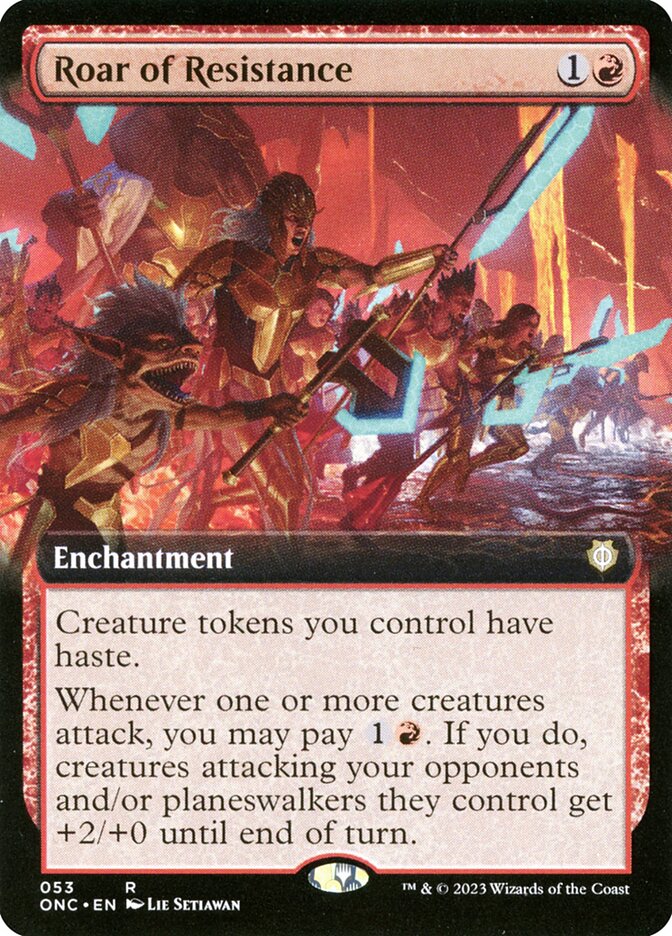 Roar of Resistance, Phyrexia: All Will Be One Commander Card Art