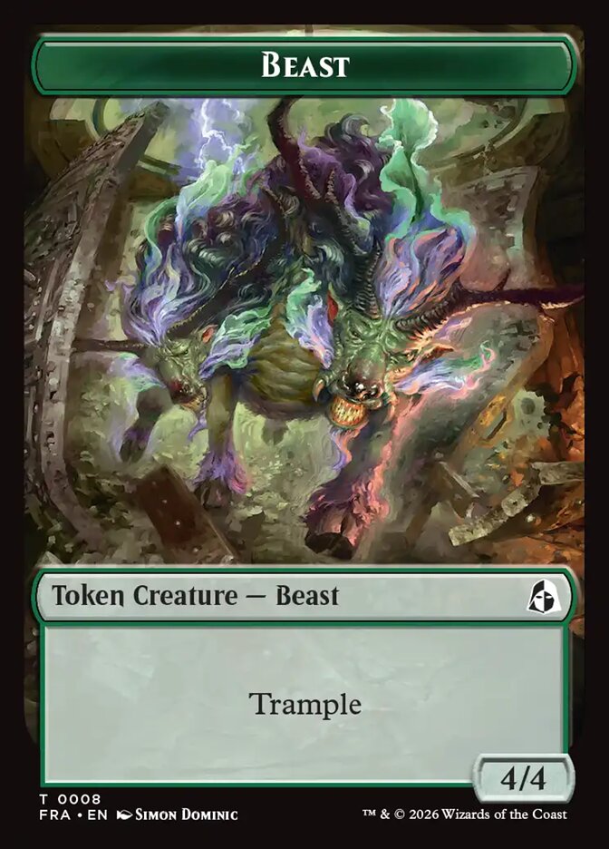 Beast, Reality Fracture Tokens Card Art