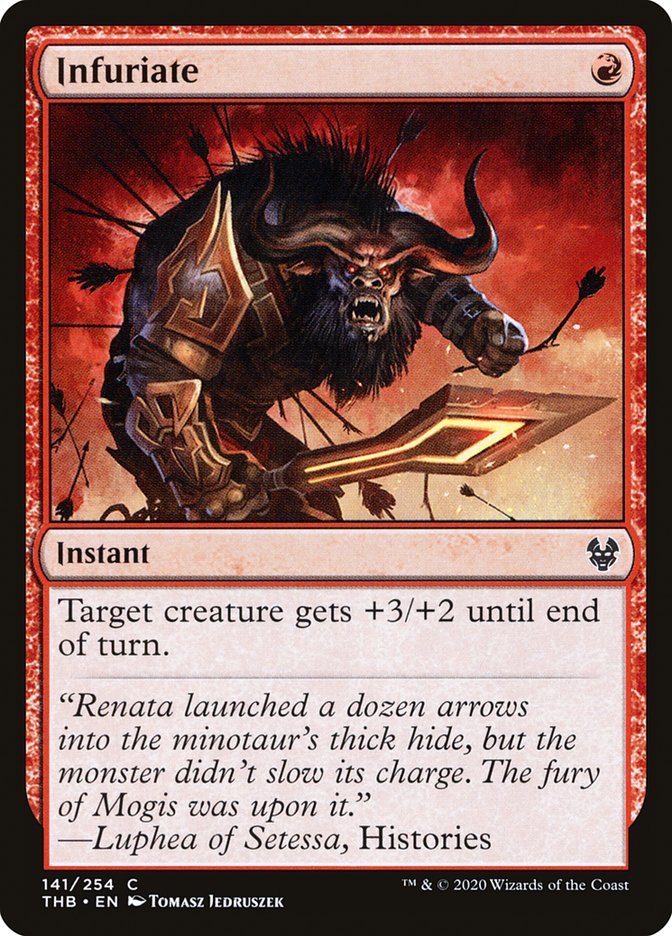 Infuriate, Theros beyond death Card Art