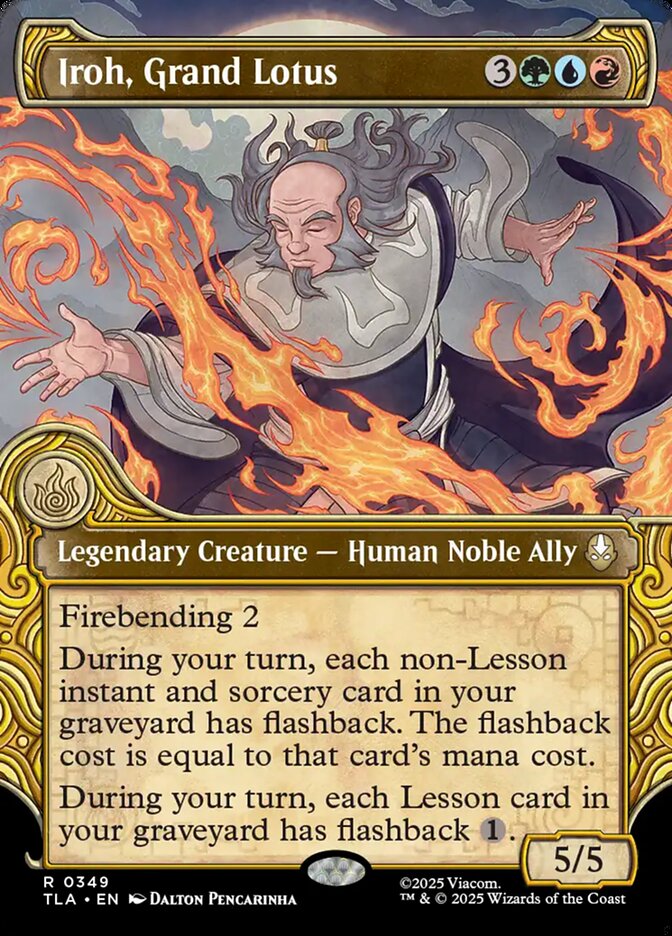 Iroh, Grand Lotus, Avatar: The Last Airbender Card Art