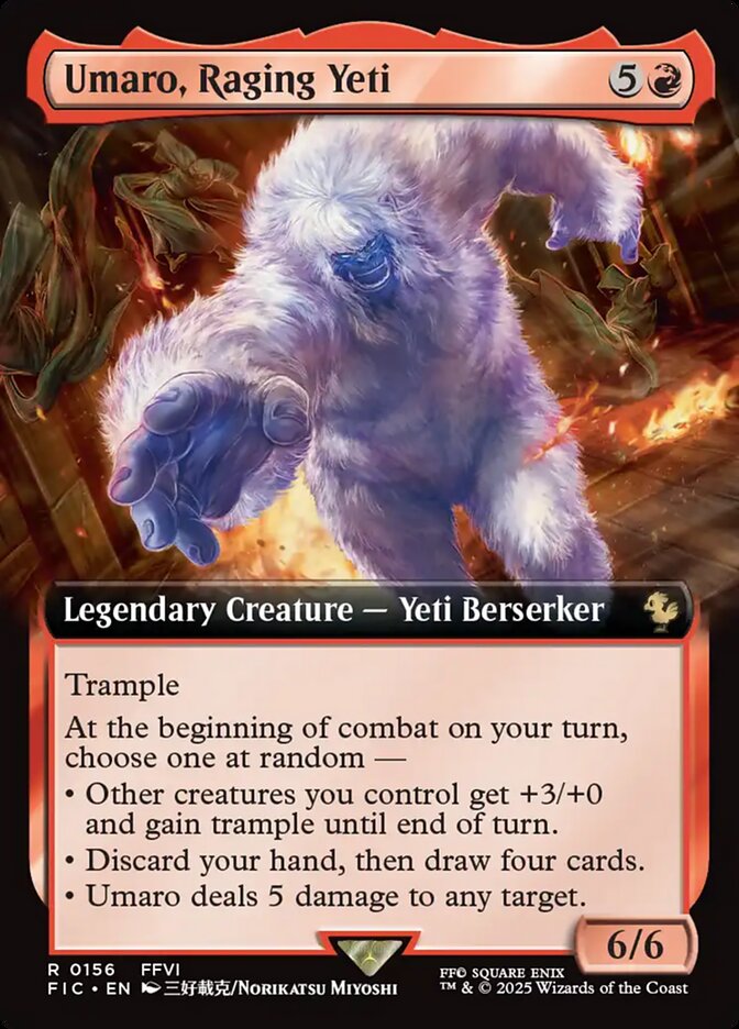 Umaro, Raging Yeti, Final fantasy commander Card Art
