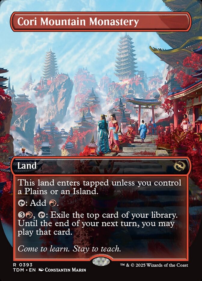 Cori Mountain Monastery, Tarkir: dragonstorm Card Art