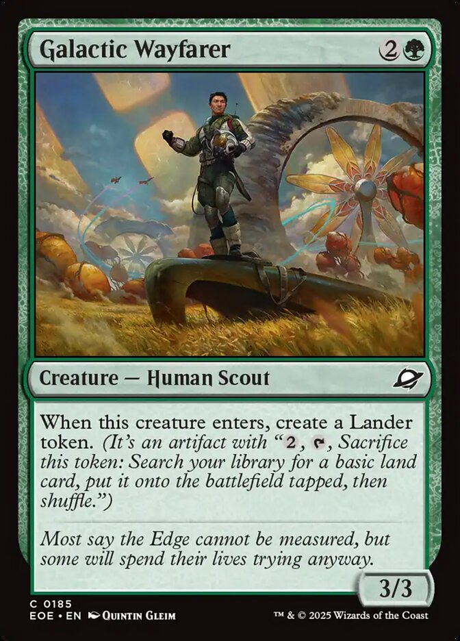 Galactic Wayfarer, Edge Of Eternities Card Art