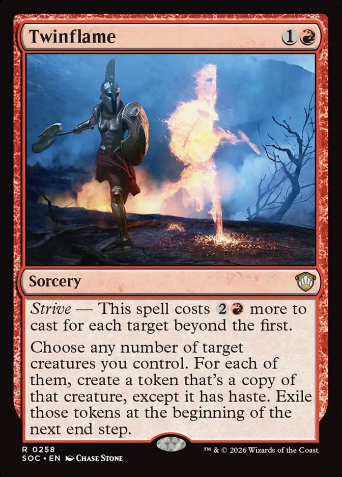 Twinflame, Secrets Of Strixhaven Commander Card Art