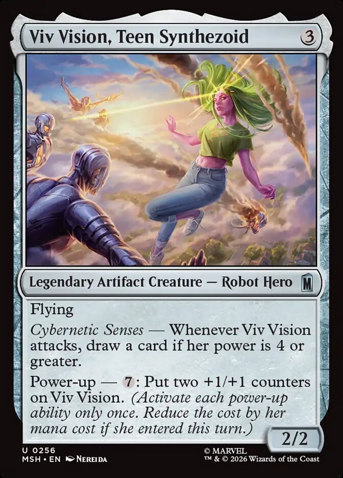Viv Vision, Teen Synthezoid, Marvel Super Heroes Card Art