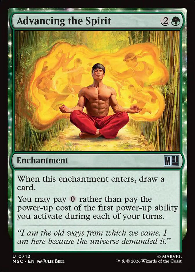 Advancing the Spirit, Marvel Super Heroes Commander Card Art
