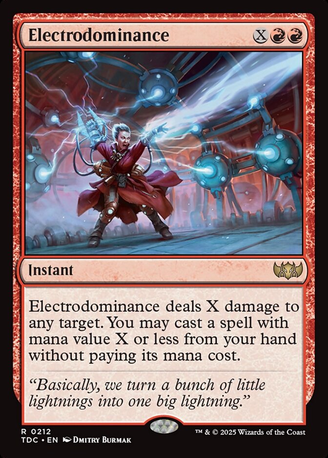Electrodominance, Tarkir: Dragonstorm Commander Card Art