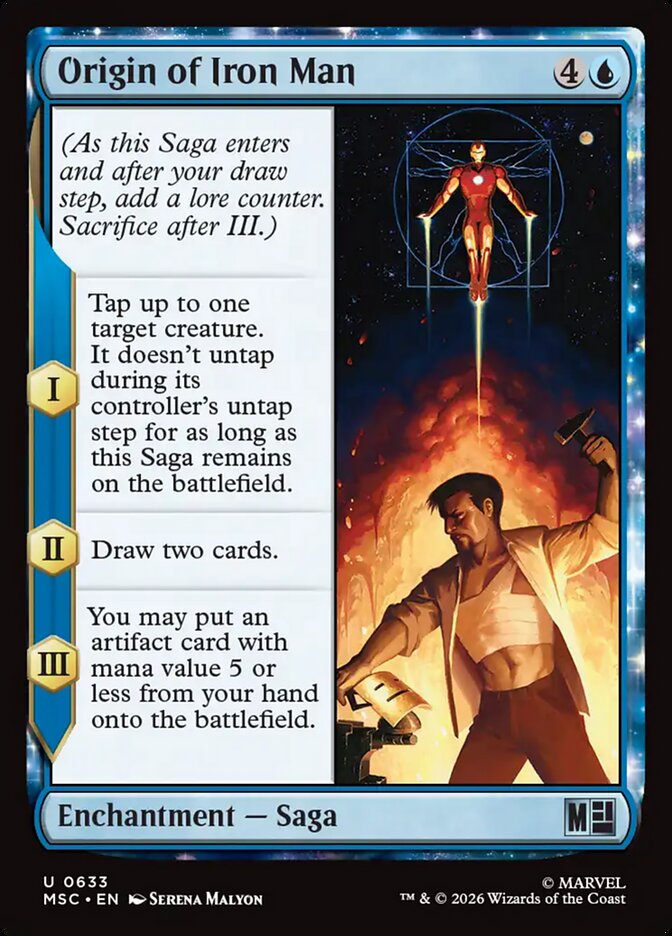 Origin of Iron Man, Marvel Super Heroes Commander Card Art