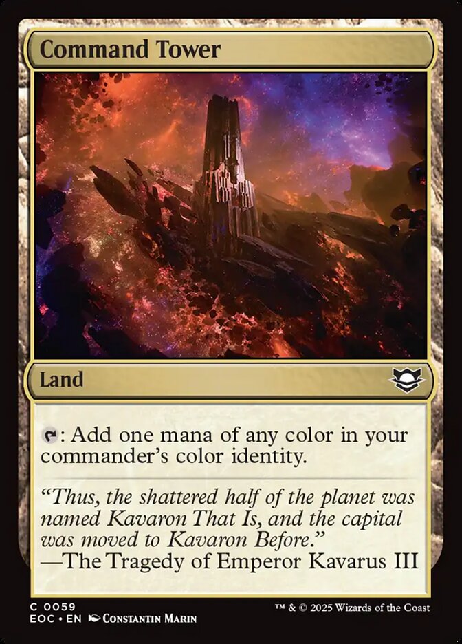 Command Tower, Edge Of Eternities Commander Card Art