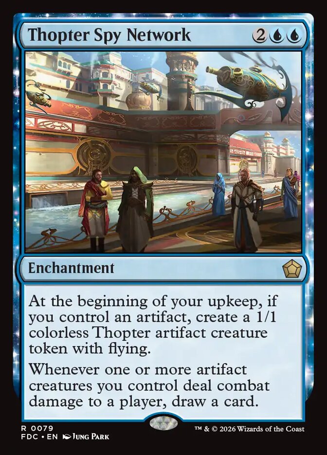 Thopter Spy Network, Foundations Commander Card Art