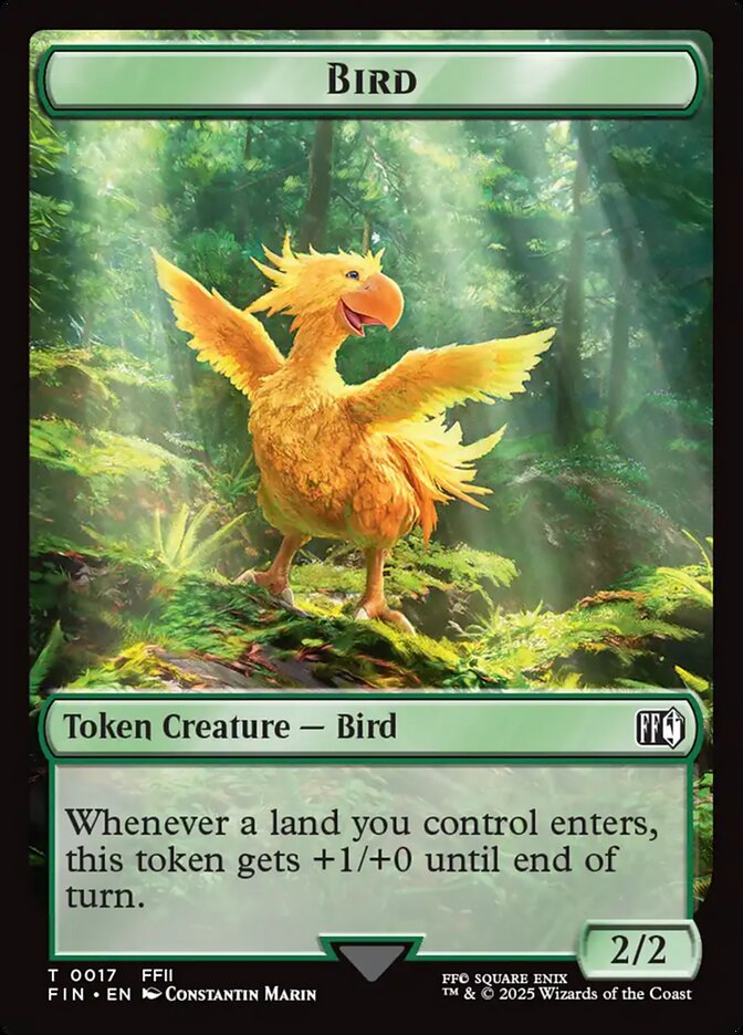 Bird, Final fantasy tokens Card Art