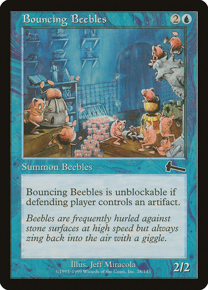 Bouncing Beebles, Urza's legacy Card Art