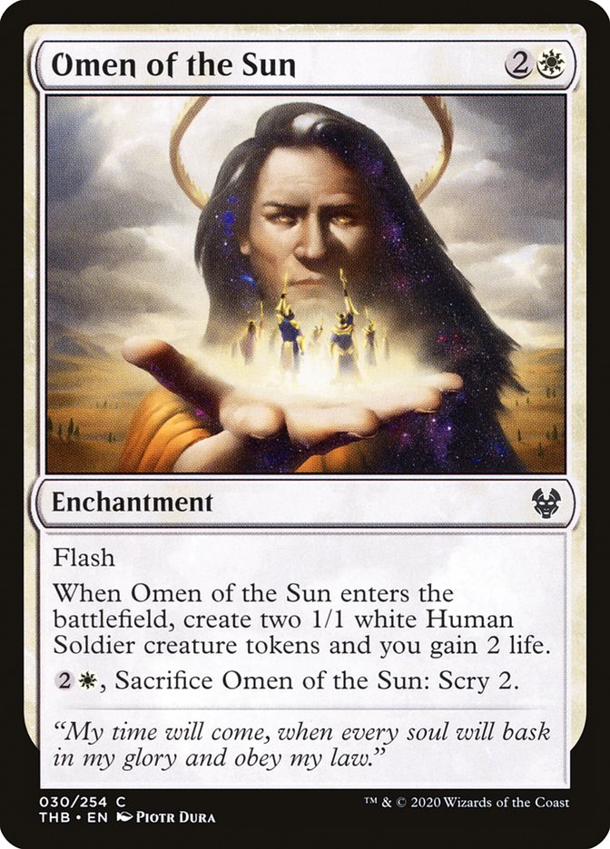 Omen of the Sun, Theros beyond death Card Art
