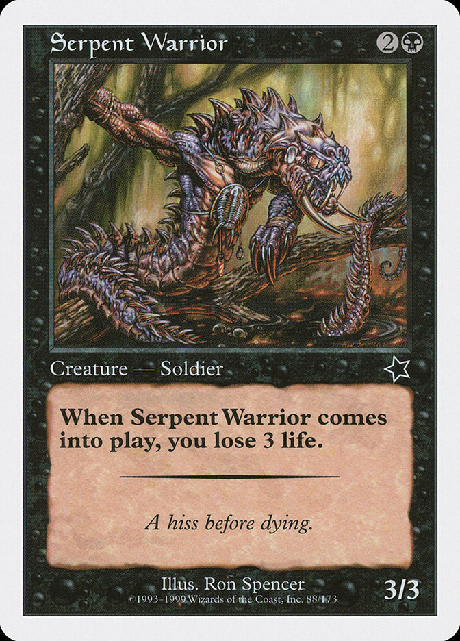 Serpent Warrior, Starter 1999 Card Art