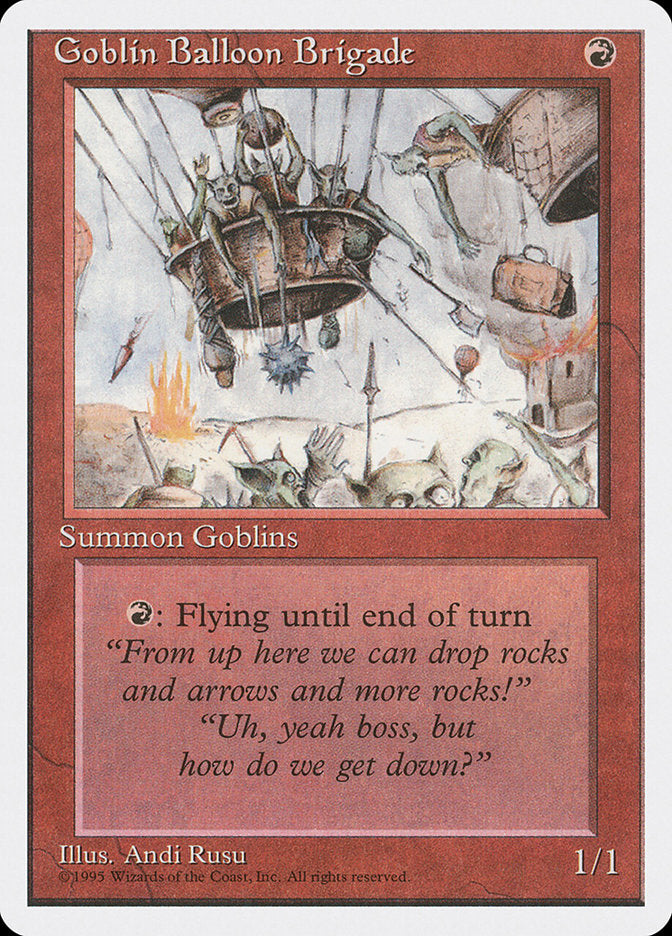 Goblin Balloon Brigade, Fourth edition Card Art