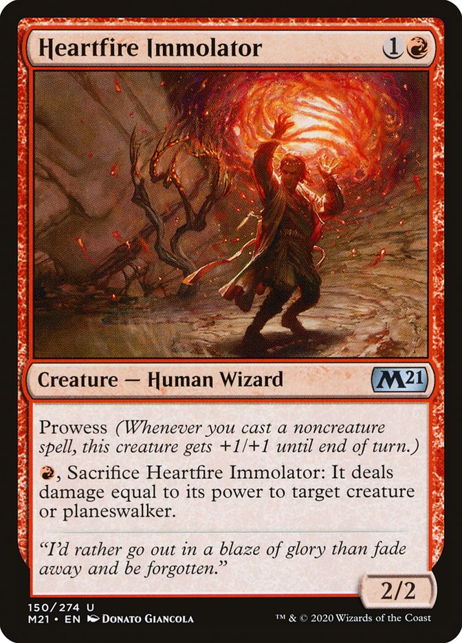 Heartfire Immolator, Core Set 2021 Card Art