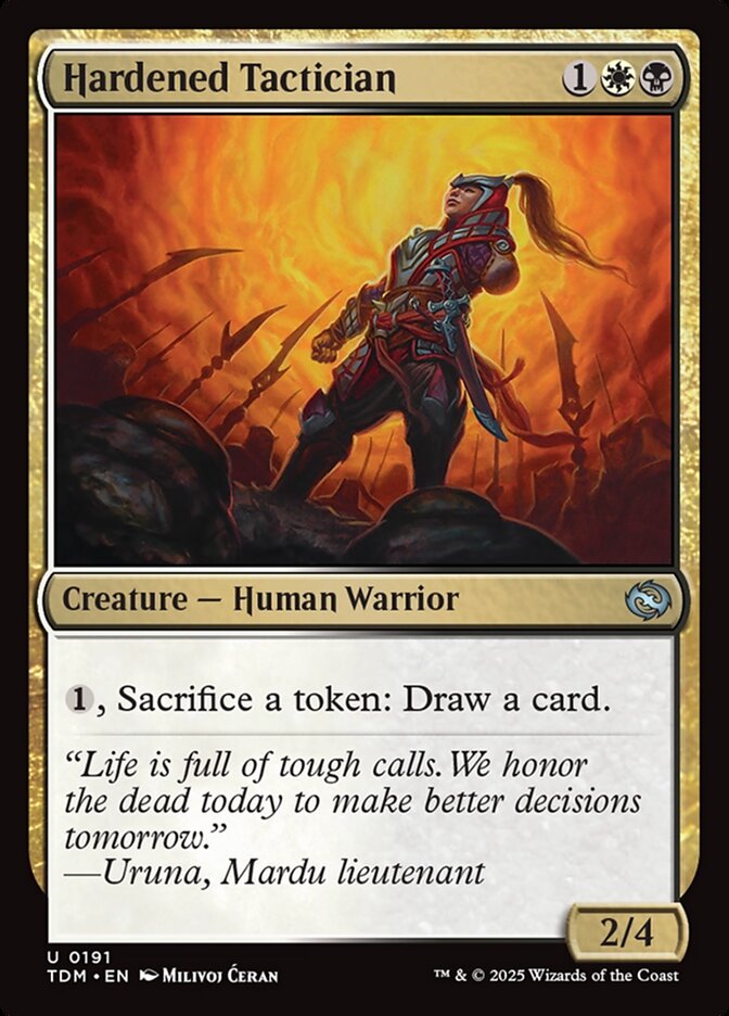 Hardened Tactician, Tarkir: dragonstorm Card Art