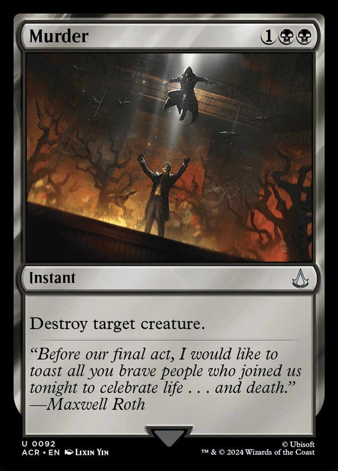 Murder, Assassin'S Creed Card Art