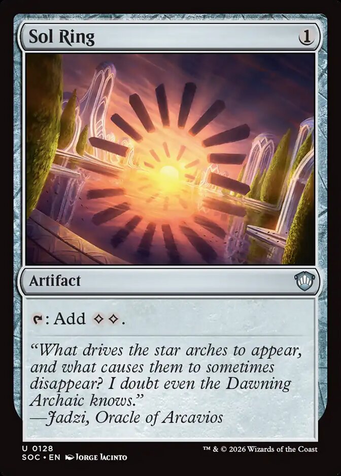 Sol Ring, Secrets Of Strixhaven Commander Card Art