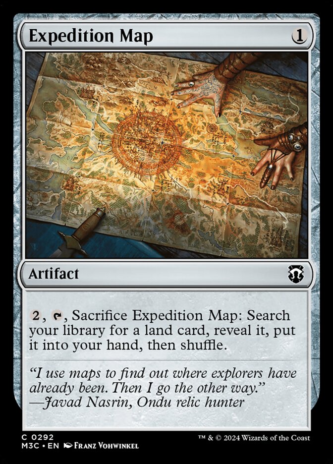 Expedition Map, Modern Horizons 3 Commander Card Art