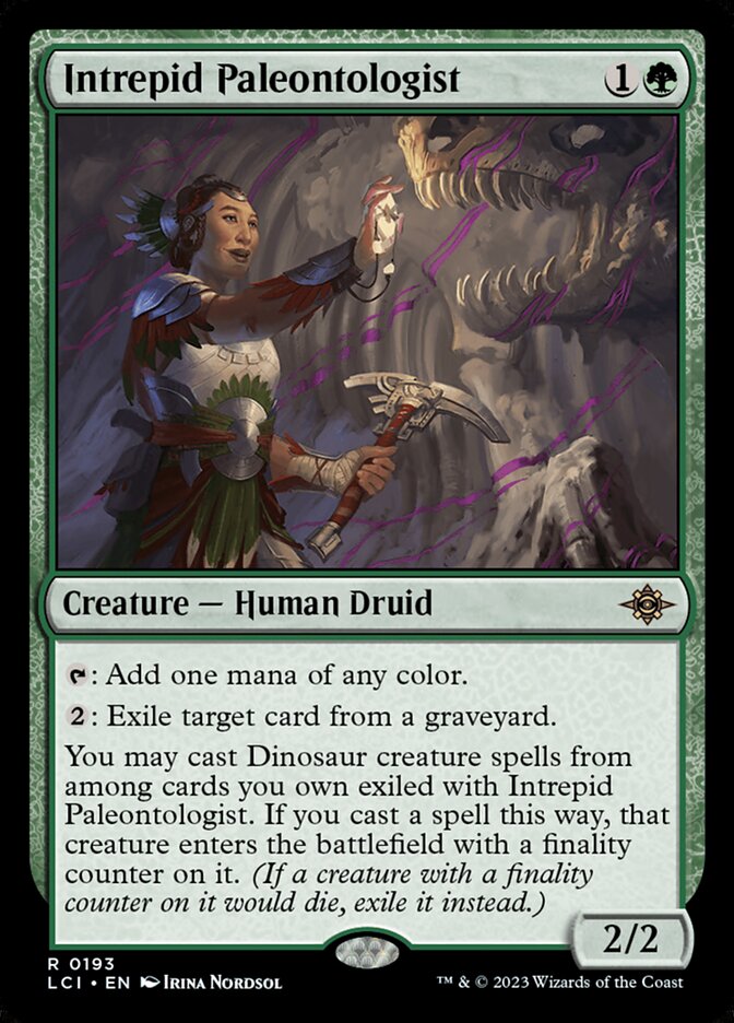Intrepid Paleontologist, The lost caverns of ixalan Card Art