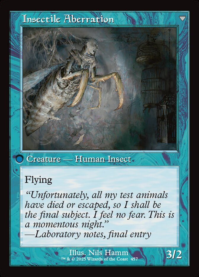Delver of Secrets // Insectile Aberration, Innistrad Remastered Card Art