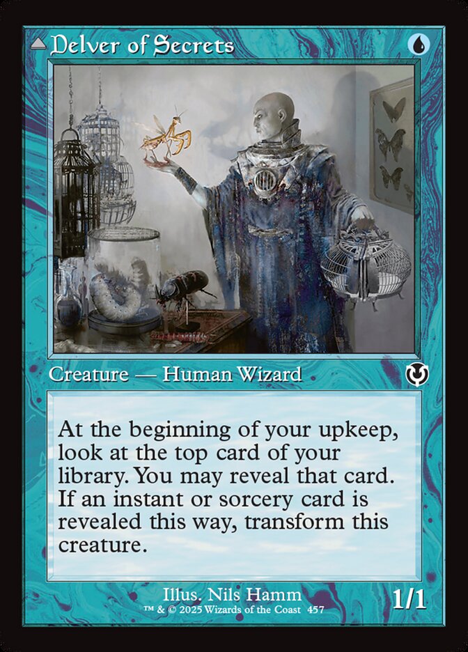Delver of Secrets // Insectile Aberration, Innistrad Remastered Card Art