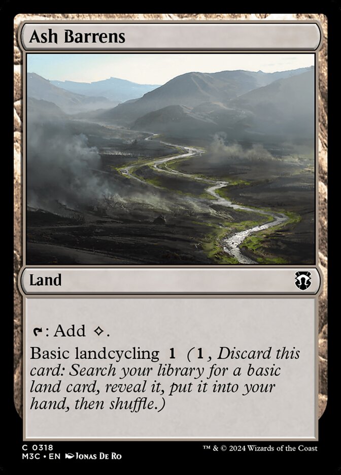 Ash Barrens, Modern Horizons 3 Commander Card Art