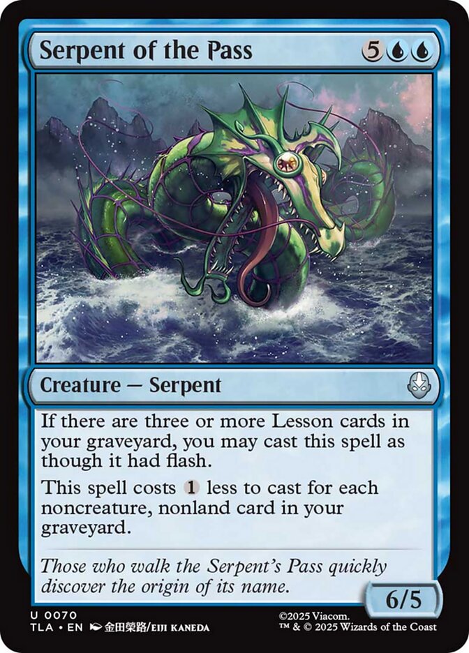Serpent of the Pass, Avatar: The Last Airbender Card Art