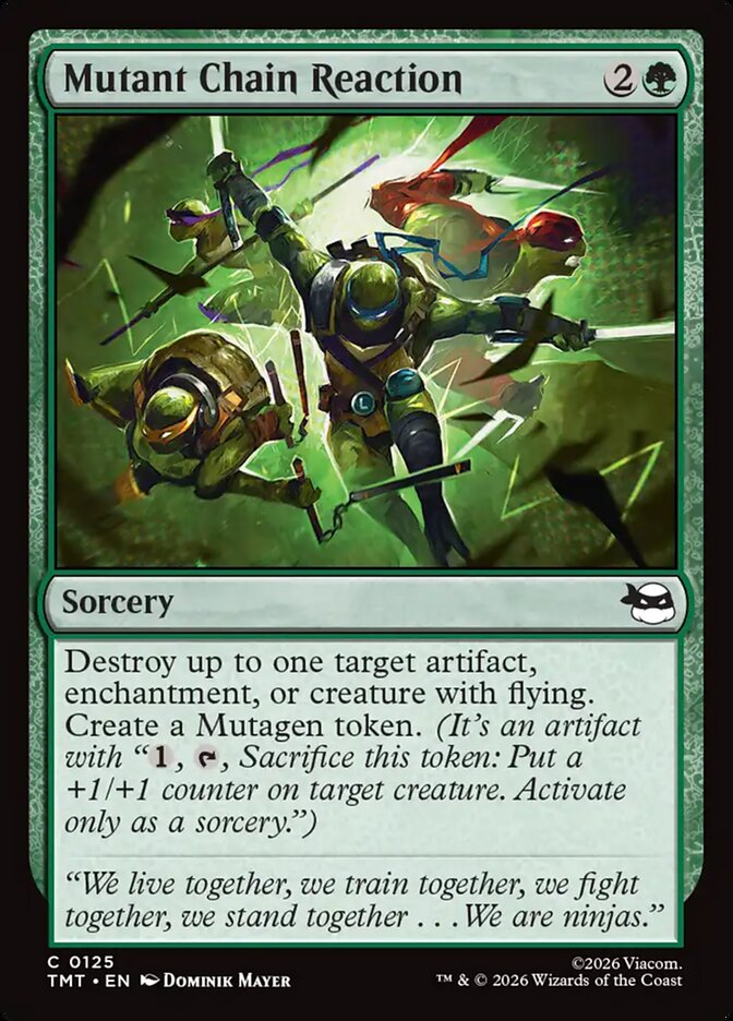 Mutant Chain Reaction, Teenage Mutant Ninja Turtles Card Art