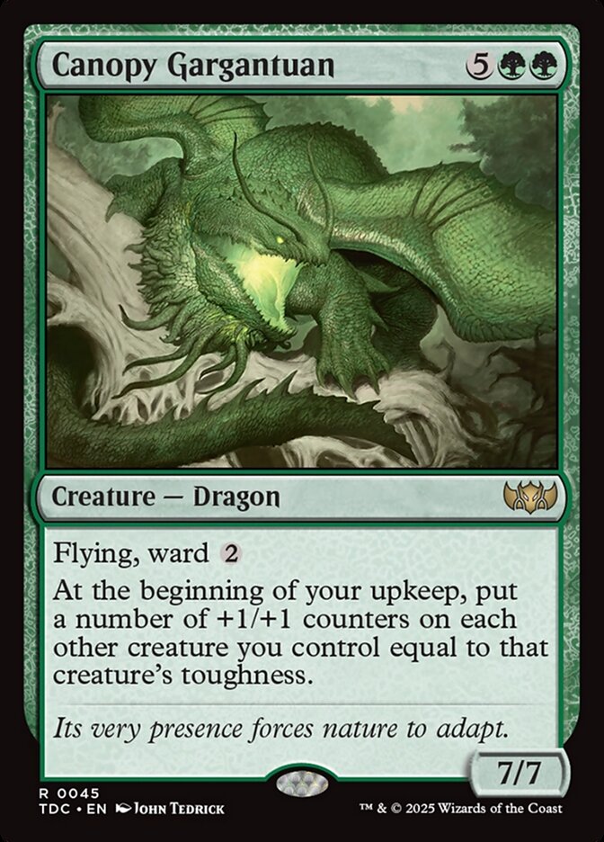 Canopy Gargantuan, Tarkir: Dragonstorm Commander Card Art