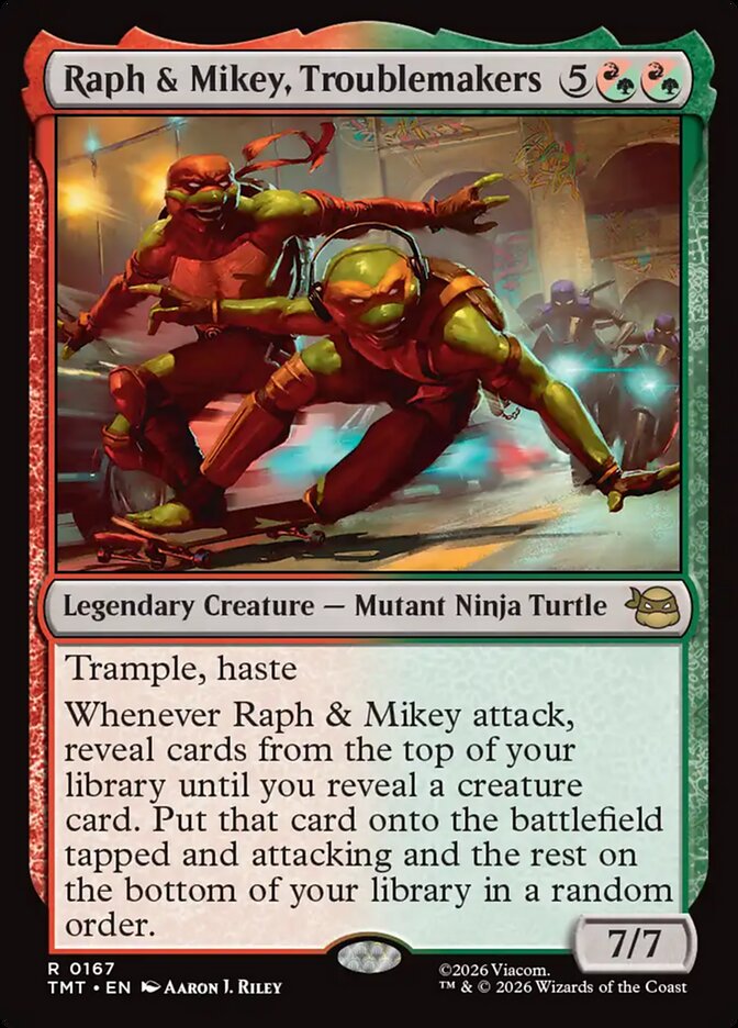 Raph & Mikey, Troublemakers, Teenage Mutant Ninja Turtles Card Art