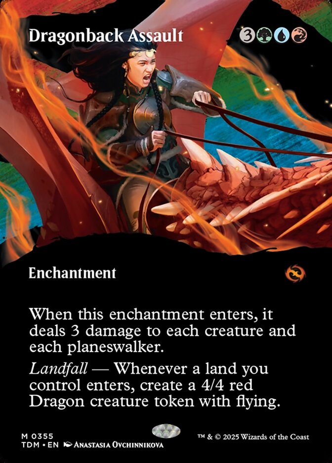 Dragonback Assault, Tarkir: dragonstorm Card Art