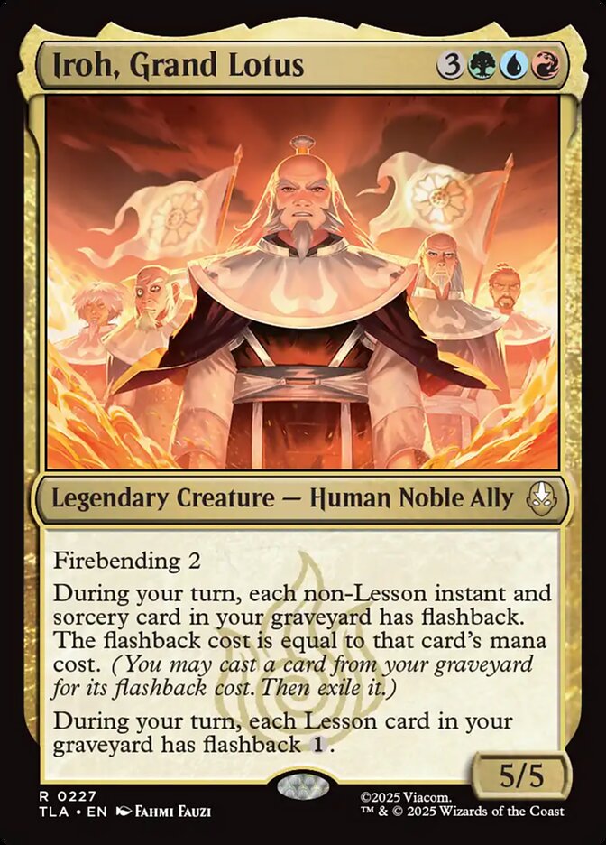 Iroh, Grand Lotus, Avatar: The Last Airbender Card Art