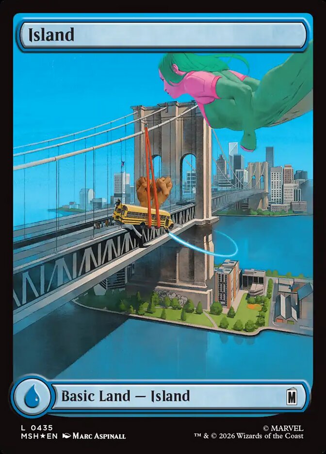 Island, Marvel Super Heroes Card Art