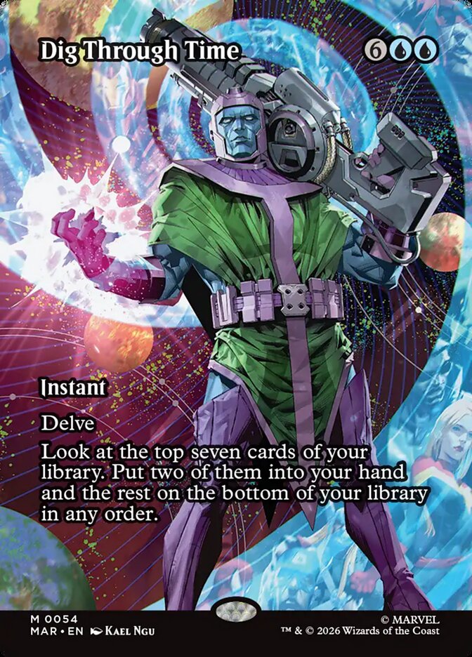 Dig Through Time, Marvel Universe Card Art