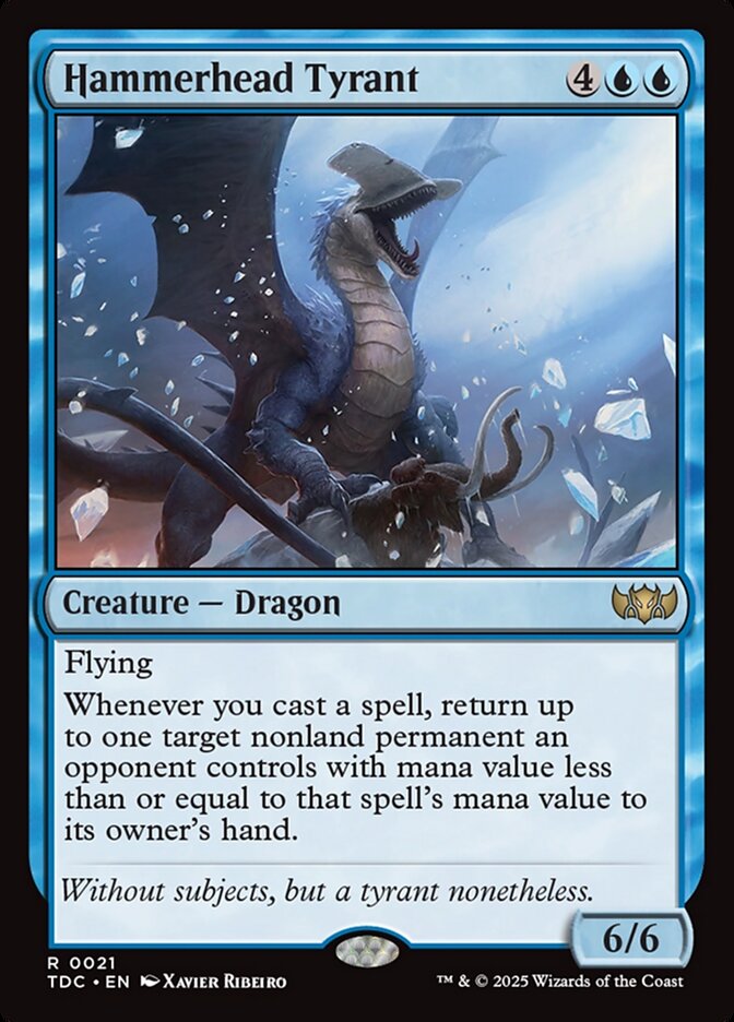 Hammerhead Tyrant, Tarkir: dragonstorm commander Card Art