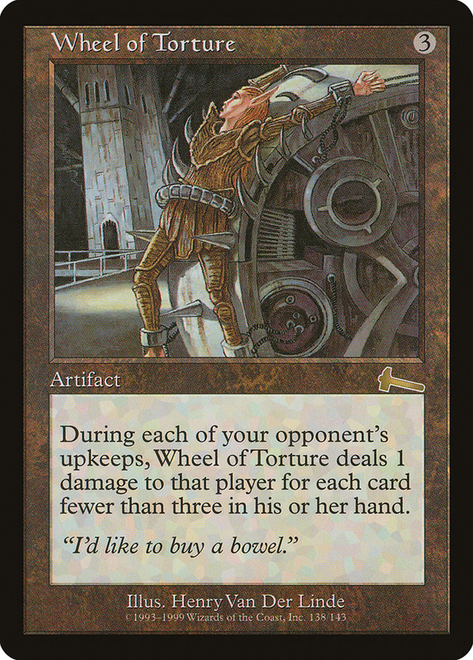 Wheel of Torture, Urza's legacy Card Art