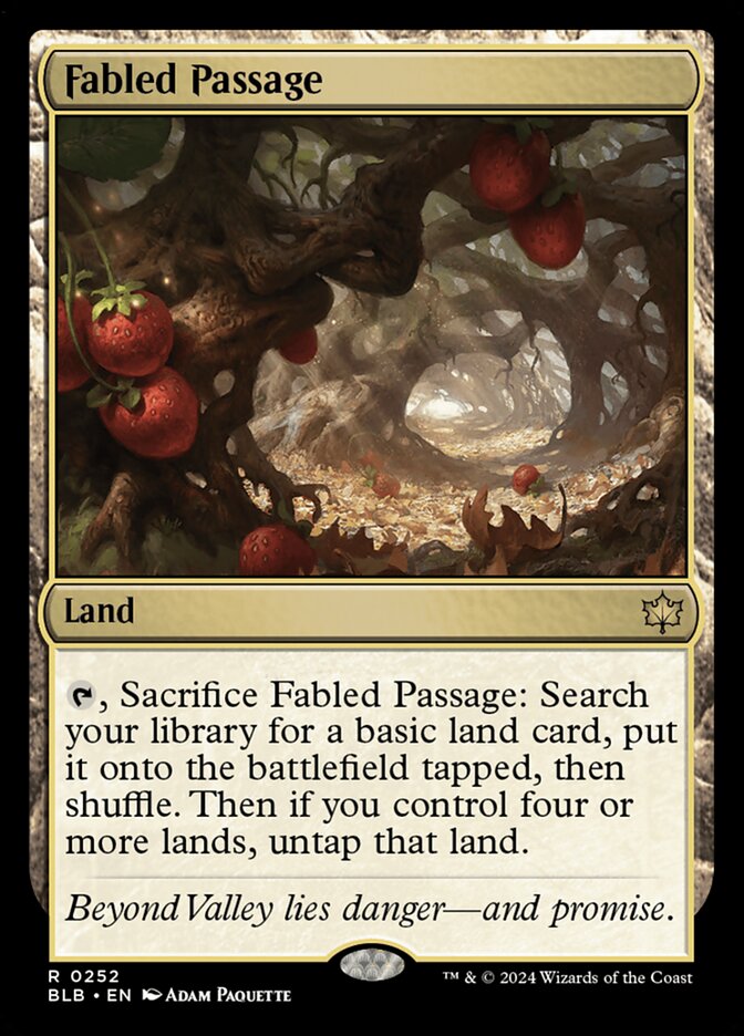Fabled Passage, Bloomburrow Card Art
