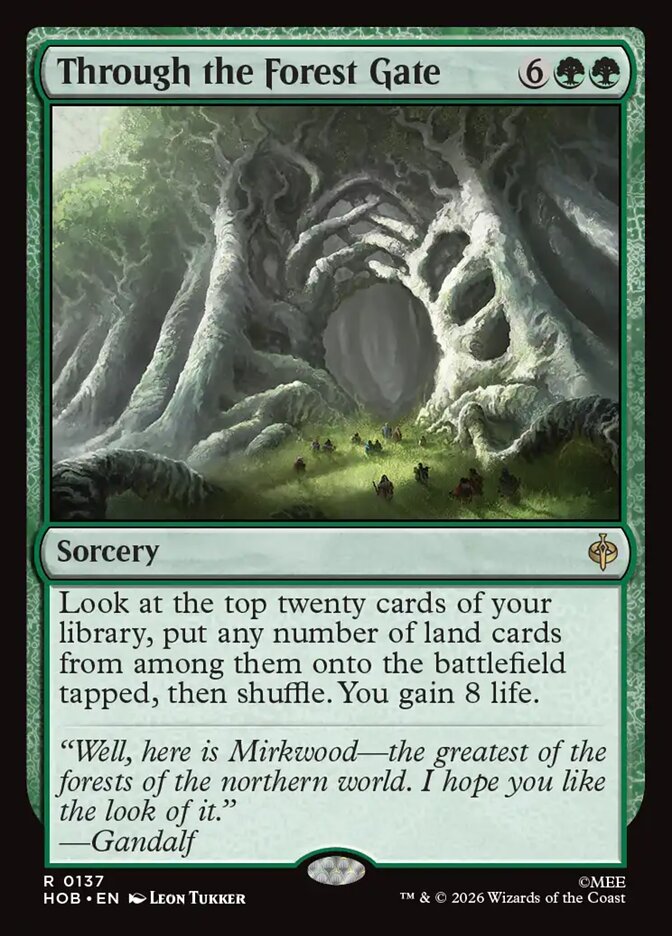 Through the Forest Gate, The Hobbit Card Art