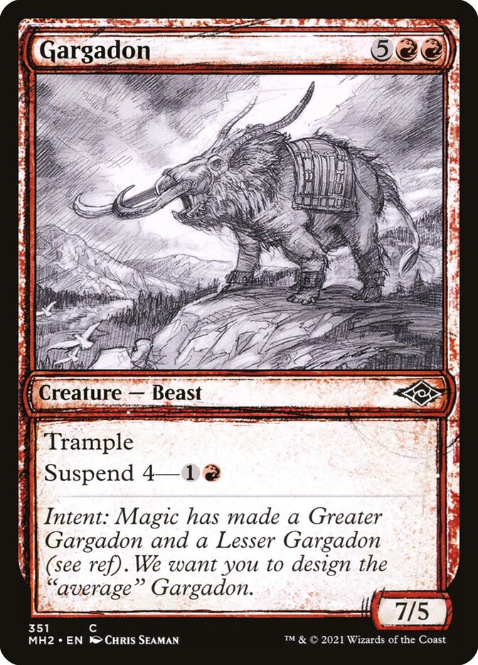 Gargadon, Modern horizons 2 Card Art