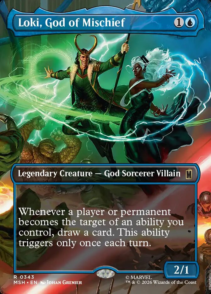 Loki, God of Mischief, Marvel Super Heroes Card Art