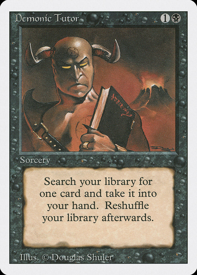 Demonic Tutor, Revised edition Card Art
