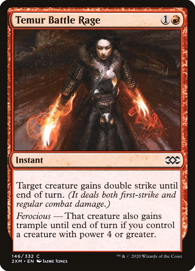 Temur Battle Rage, Double Masters Card Art