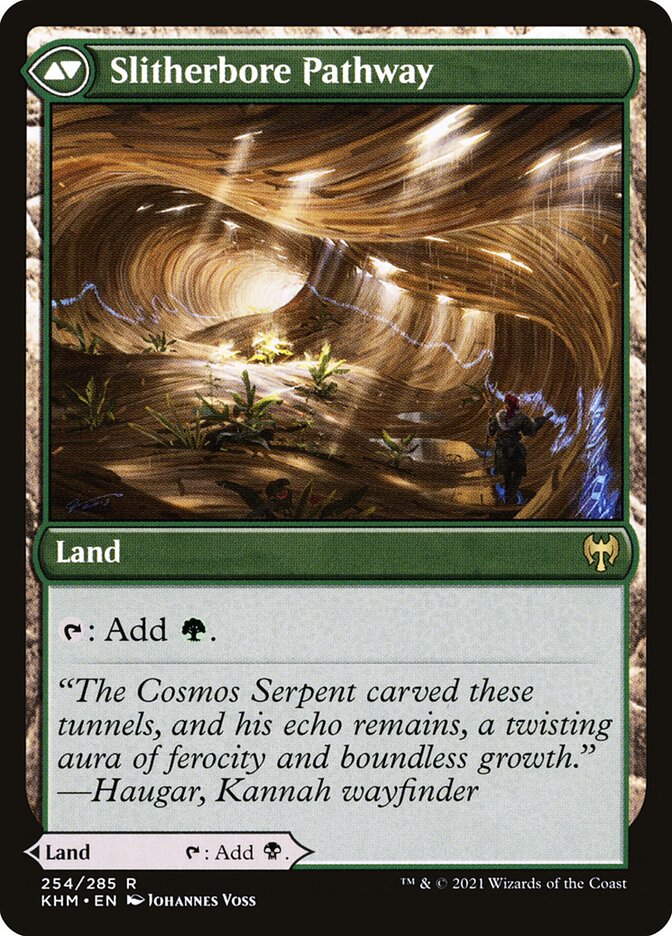 Darkbore Pathway // Slitherbore Pathway, The List Card Art