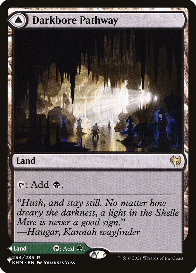 Darkbore Pathway // Slitherbore Pathway, The List Card Art