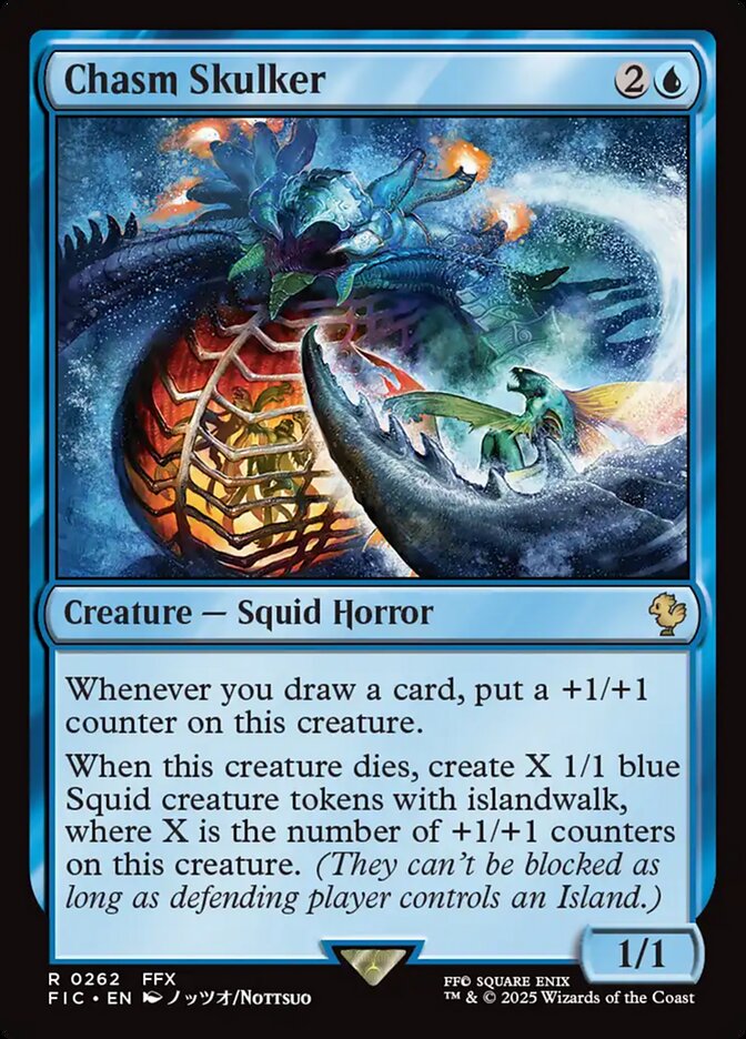 Chasm Skulker, Final fantasy commander Card Art