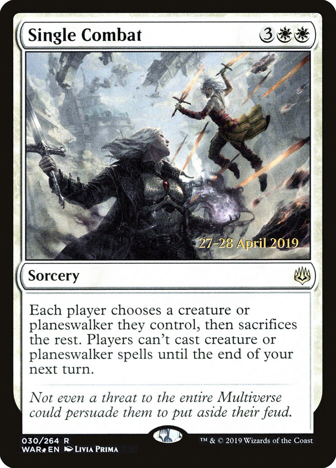 Single Combat, War Of The Spark Promos Card Art